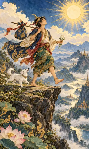 ไพ่ The Fool ผู้เริ่มต้นเดินทาง